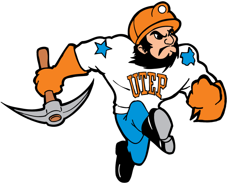 UTEP Miners 1992-2003 Mascot Logo v2 iron on transfers for fabric